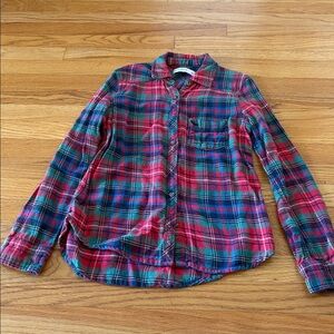 Abercrombie & Fitch Red and Blue Plaid Shirt